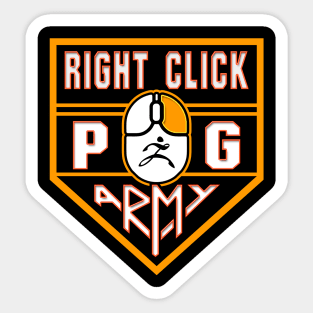 Right Click Army Sticker